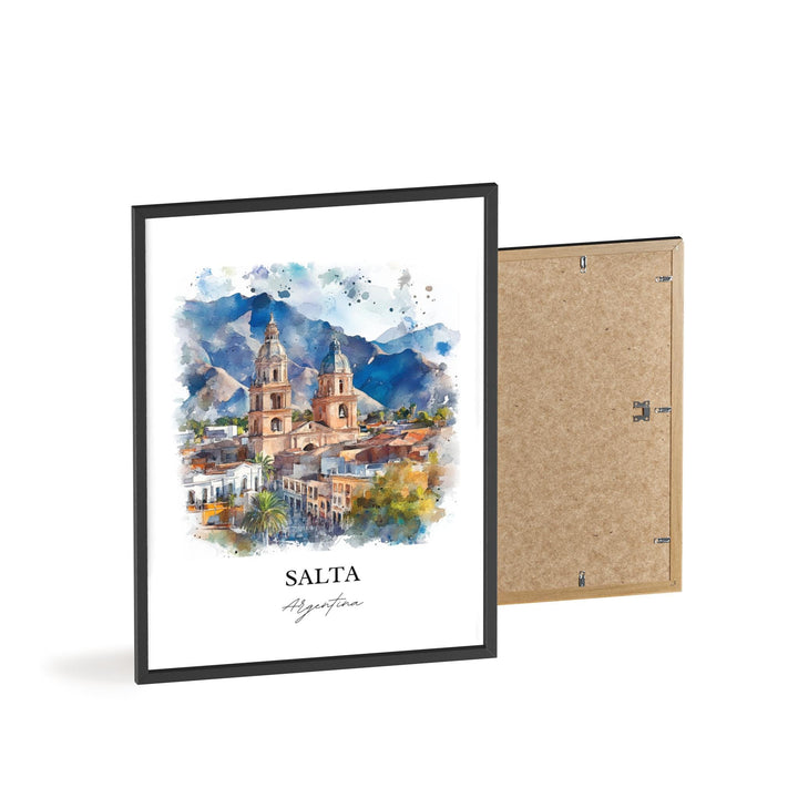 Salta Argentina Wall Art, Argentina Print, Argentina Watercolor Art, Salta Argentina Gift, Travel Print, Travel Poster, Housewarming Gift
