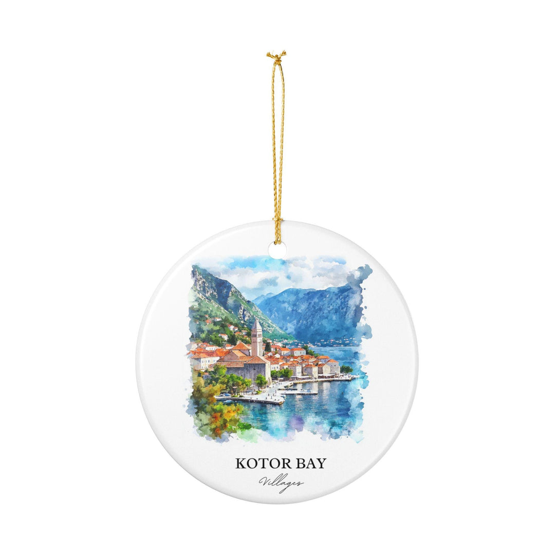 Kotor Ornament: Unique Kotor Bay Souvenir, Montenegro Xmas Decor, and Authentic Montenegro Gift