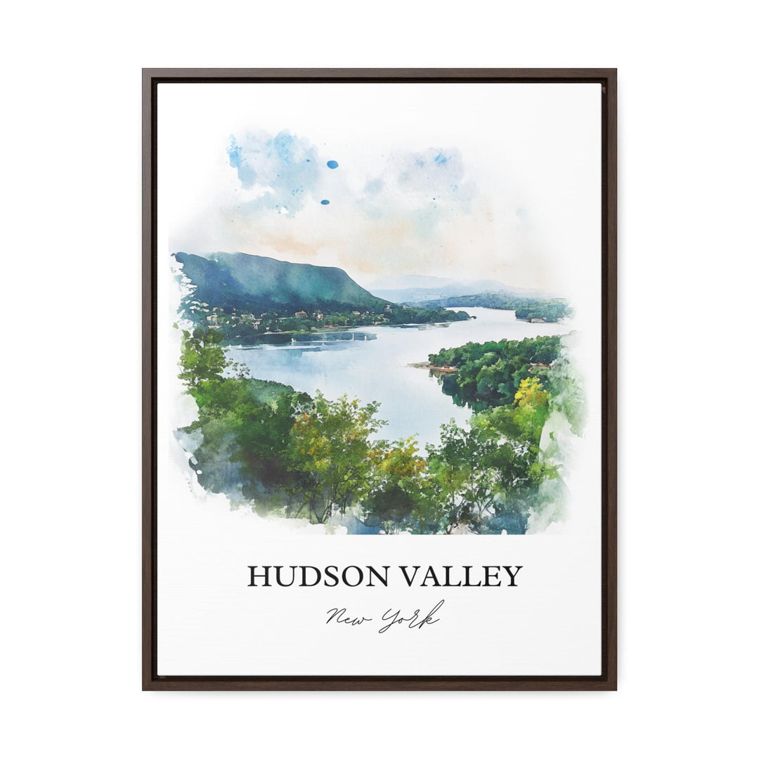 Hudson Valley Wall Art, Hudson River Print, Nyack NY Watercolor Art, Hudson Valley NY Gift, Travel Print, Travel Poster, Housewarming Gift