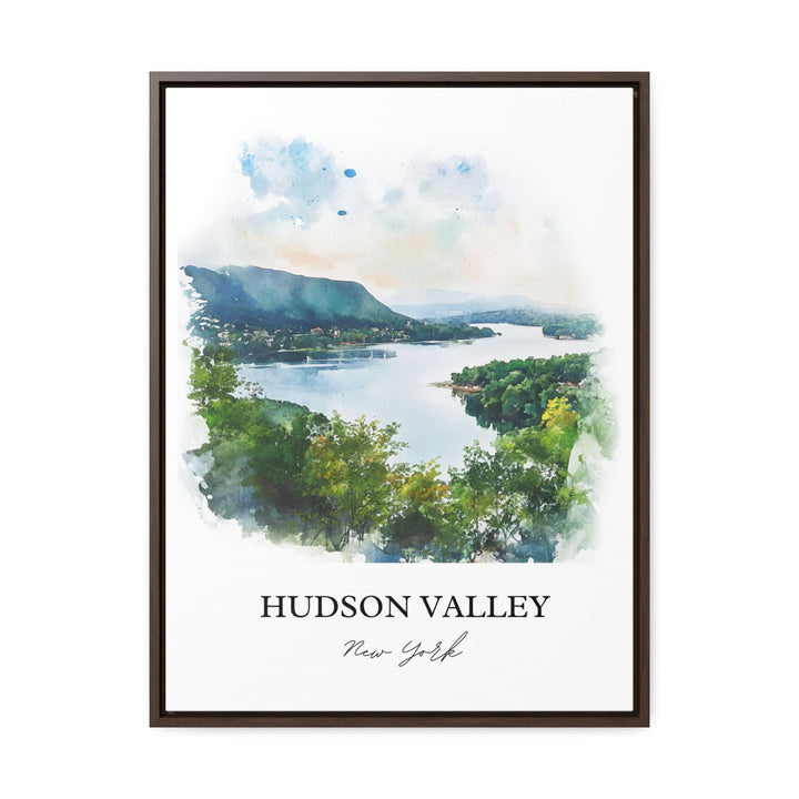 Hudson Valley Wall Art, Hudson River Print, Nyack NY Watercolor Art, Hudson Valley NY Gift, Travel Print, Travel Poster, Housewarming Gift