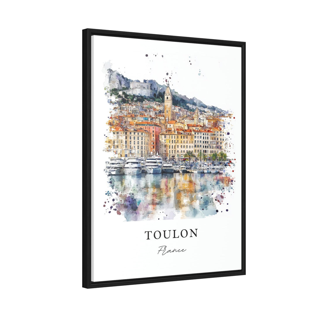 Toulon France Wall Art, Toulon Print, Toulon Watercolor Art, Var Region France Gift,