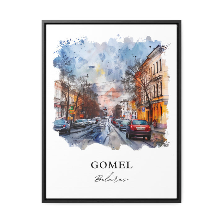 Gomel Belarus Wall Art, Gomel Print, Gomel Watercolor, Gomel Belarus Gift,