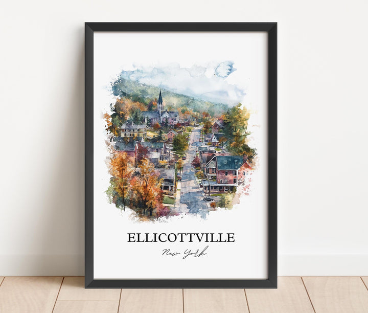Ellicottville NY Wall Art, Holiday Valley Print, Ellicottville Artwork, Ellicottville Gift, Travel Print, Travel Poster, Housewarming Gift