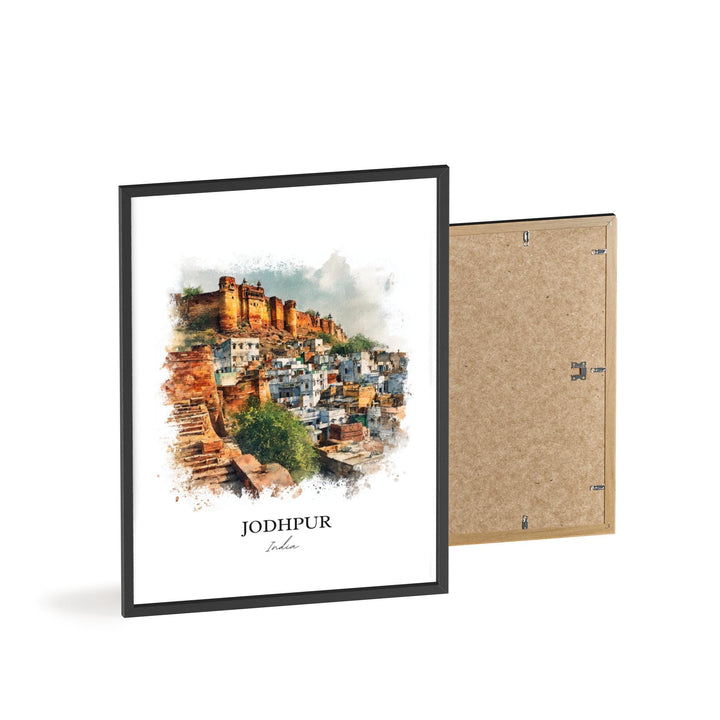 Jodhpur, India – Watercolor Art Print