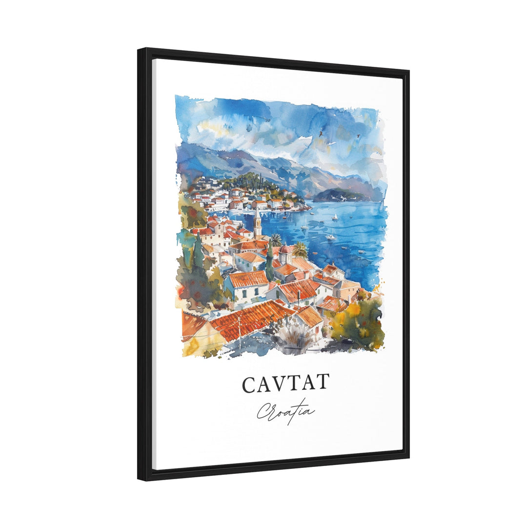 Cavtat Croatia Wall Art, Cavtat Print, Cavtat Watercolor, Dubrovnik Croatia Gift,