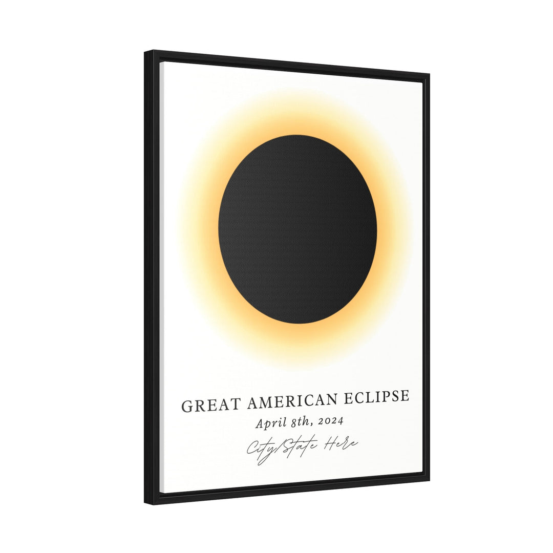 Custom Town Eclipse Art 2024, Eclipse Art Poster Print, Eclipse Souvenir Gift, Solar Eclipse Art, Great American Eclipse