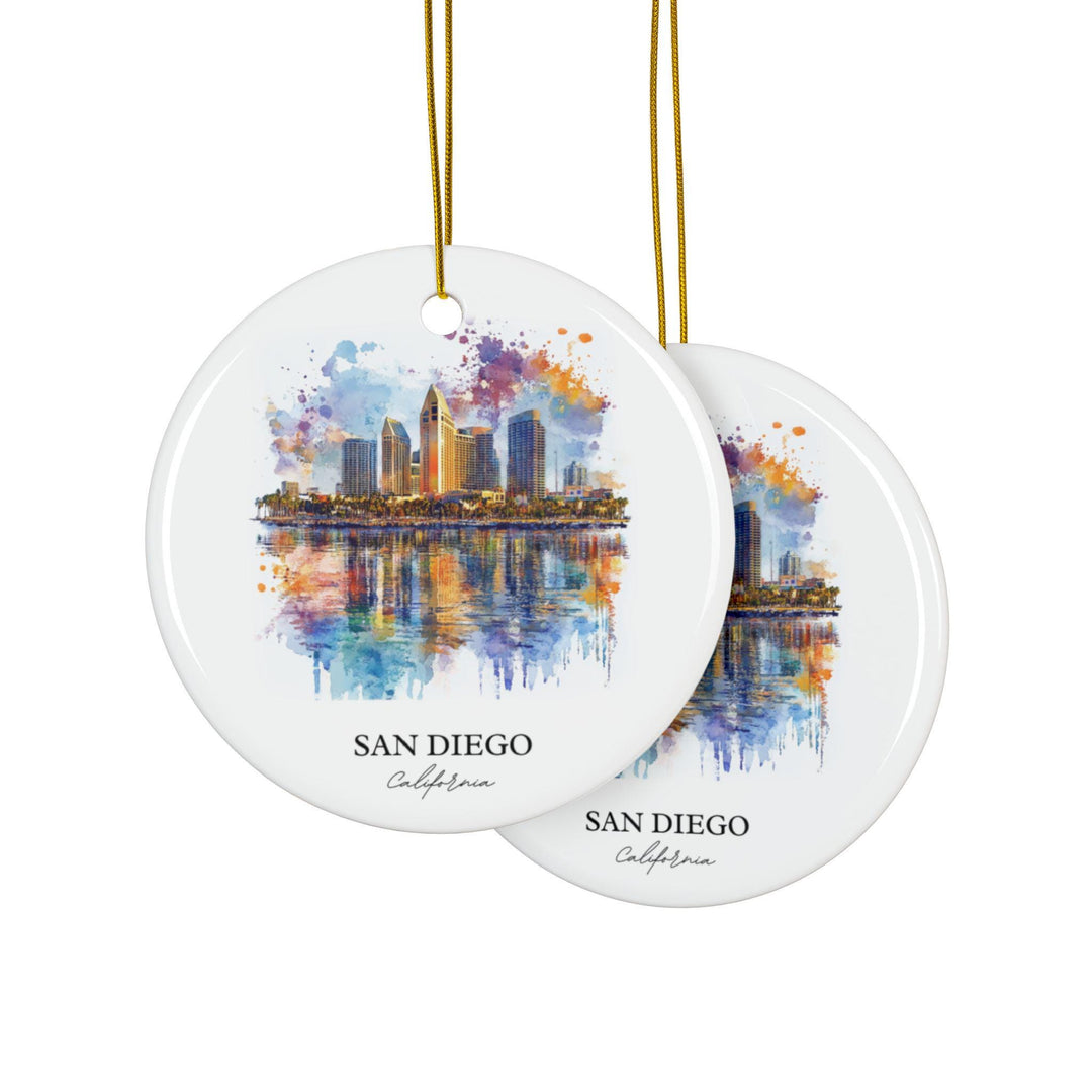 San Diego California Ornament: Unique San Diego Souvenir, San Diego Xmas Decor, and Authentic San Diego CA Gift