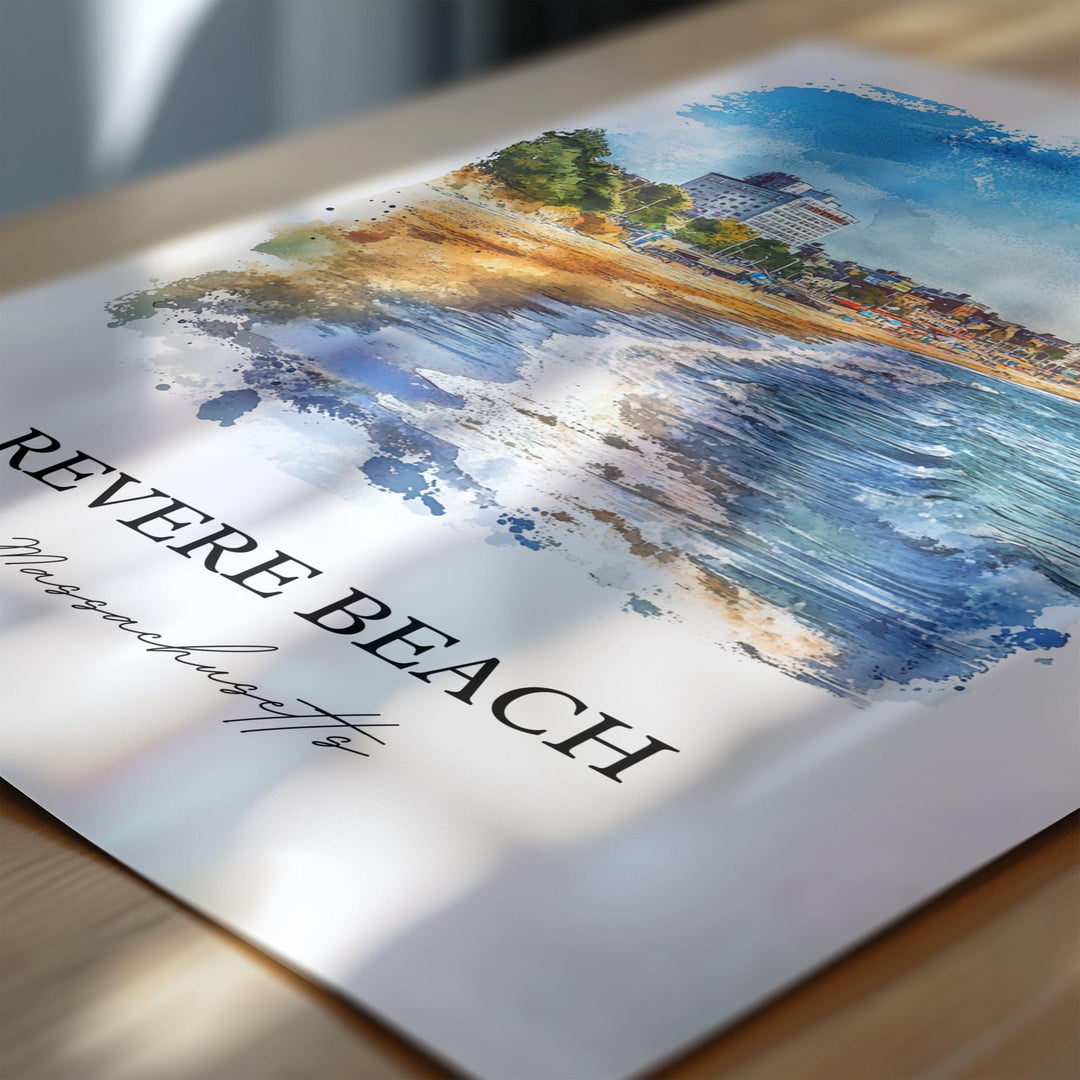 Revere Beach Wall Art - Massachusetts Print