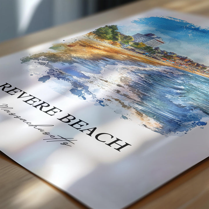 Revere Beach Wall Art - Massachusetts Print