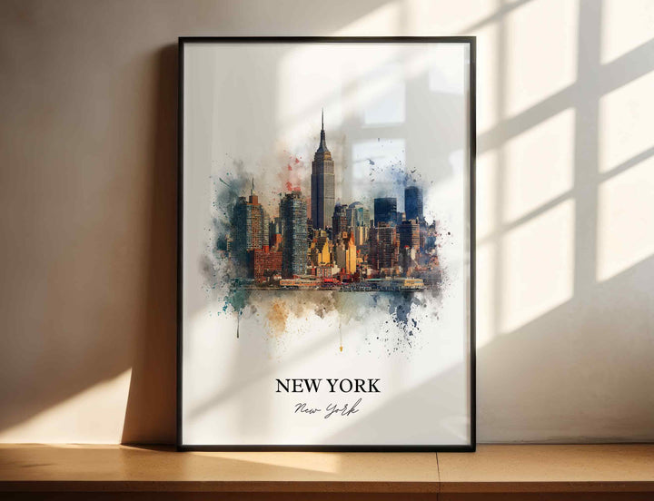 New York City, New York – Watercolor Art Print