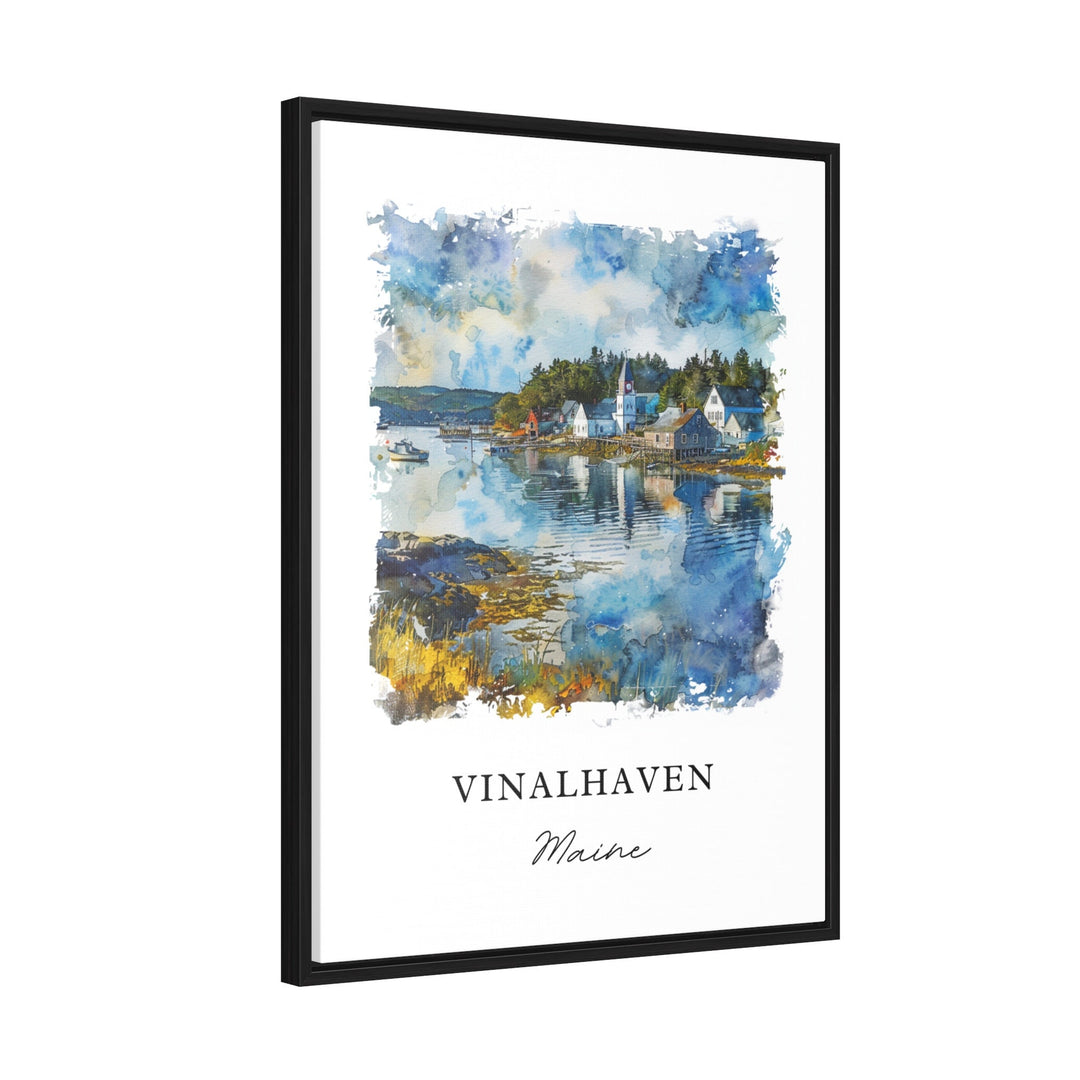 Vinalhaven ME Wall Art, Fox Islands Print, Vinalhaven MA Watercolor, Vinalhaven ME Gift, Travel Poster, Housewarming Gift