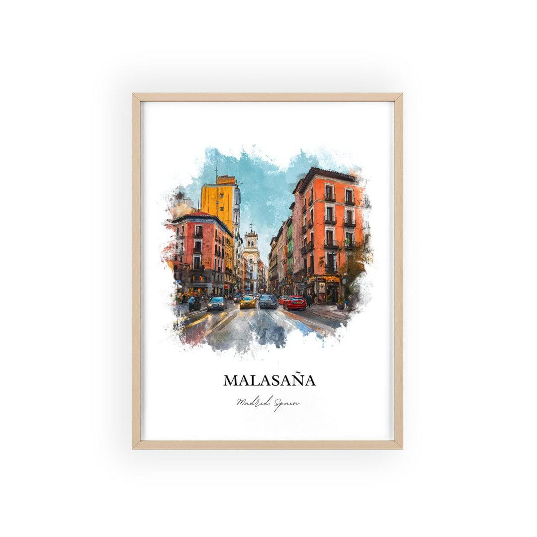 Malasaña, Spain – Watercolor Art Print