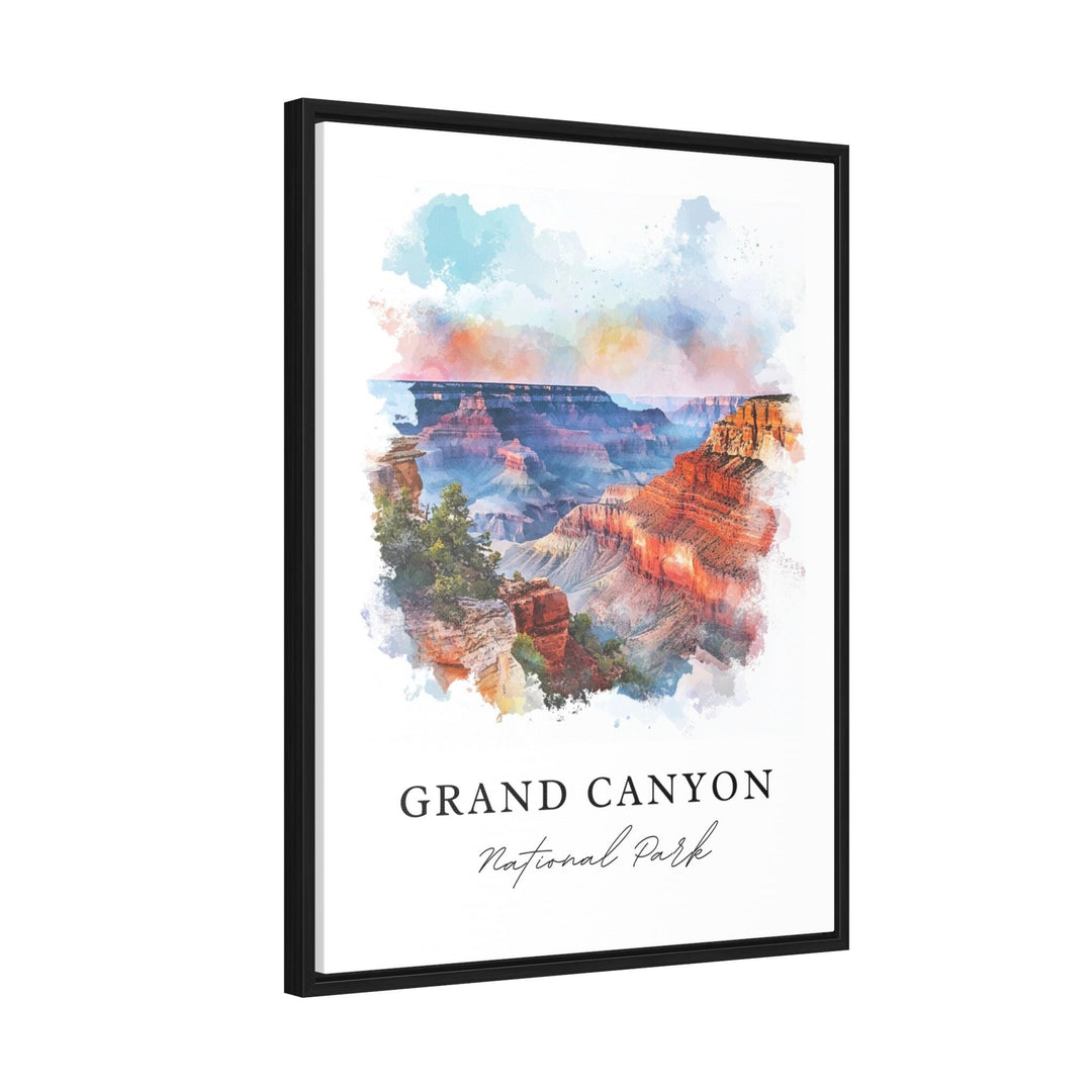 Grand Canyon Wall Art, Grand Canyon AZ Print, Grand Canyon Watercolor Art, Grand Canyon Gift,