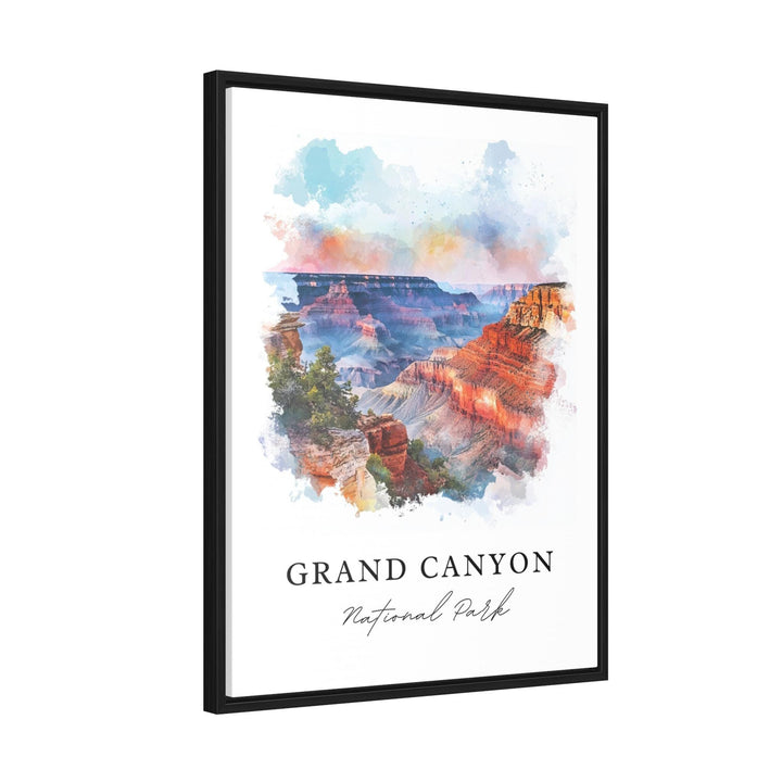 Grand Canyon Wall Art, Grand Canyon AZ Print, Grand Canyon Watercolor Art, Grand Canyon Gift,