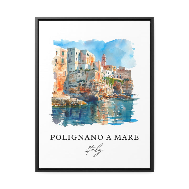 Polignano a Mare Art, Netherlands Print, Polignano a Mare Italy Watercolor, Cala Porto Gift,