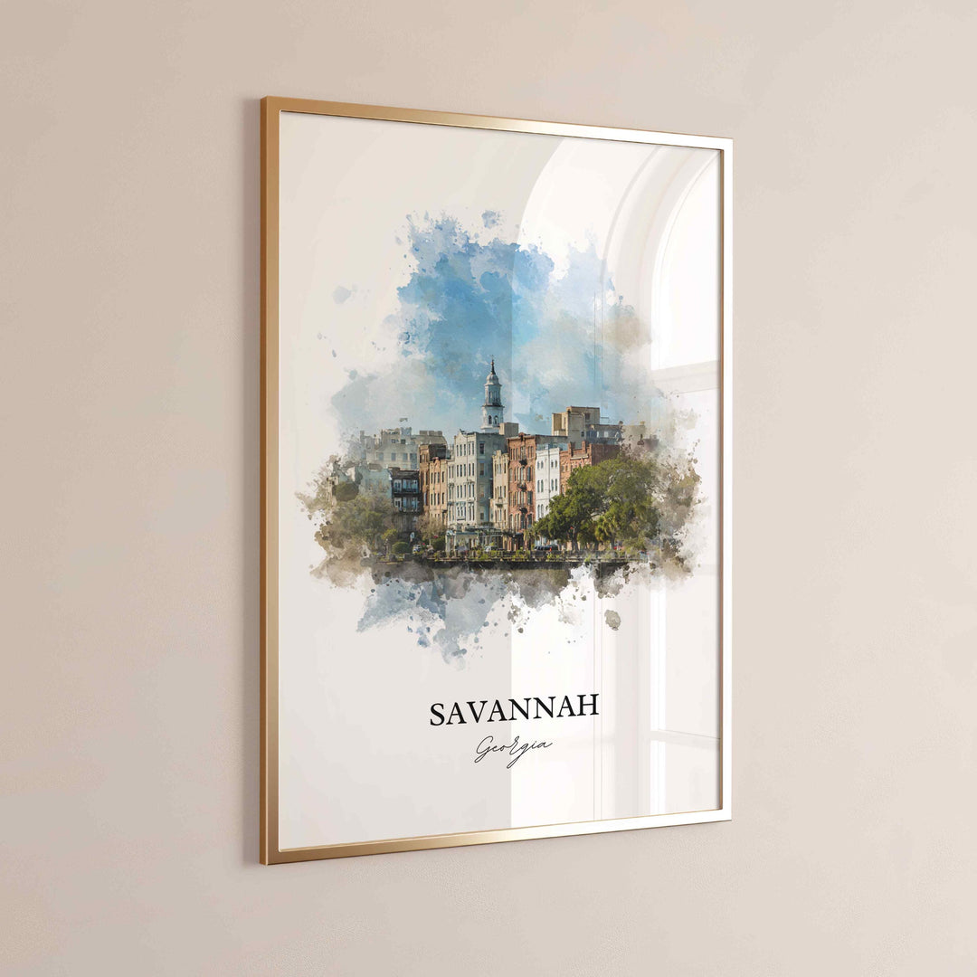 Savannah, Georgia – Watercolor Art Print