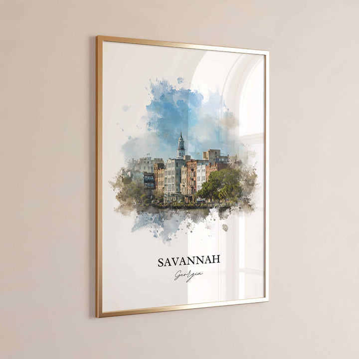 Savannah, Georgia – Watercolor Art Print