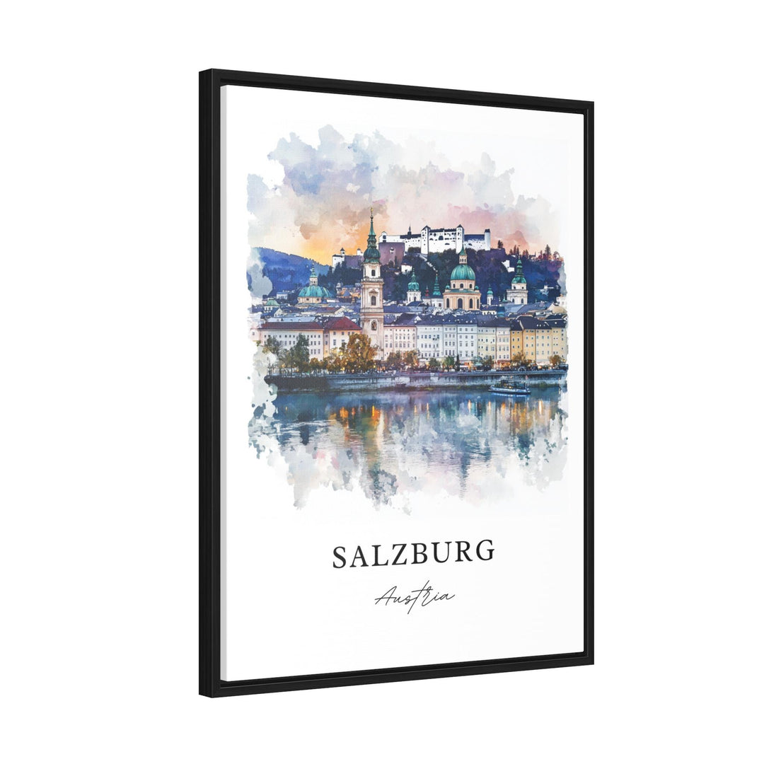 Salzburg Skyline Wall Art - Austria Print