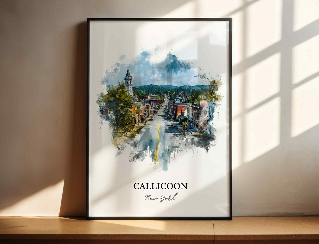 Callicoon, NY – Watercolor Art Print