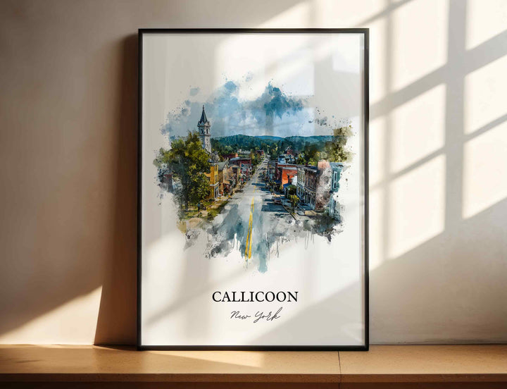 Callicoon, NY – Watercolor Art Print