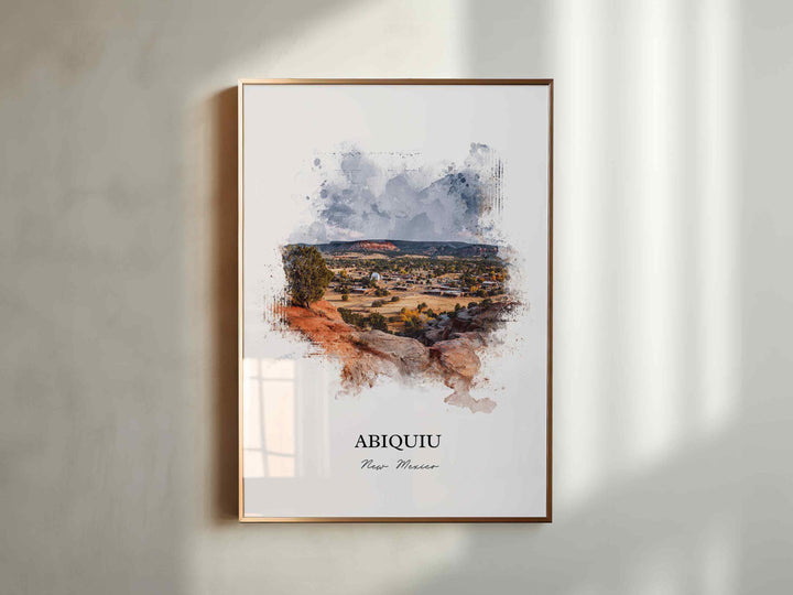 Abiquiu, New Mexico – Watercolor Art Print
