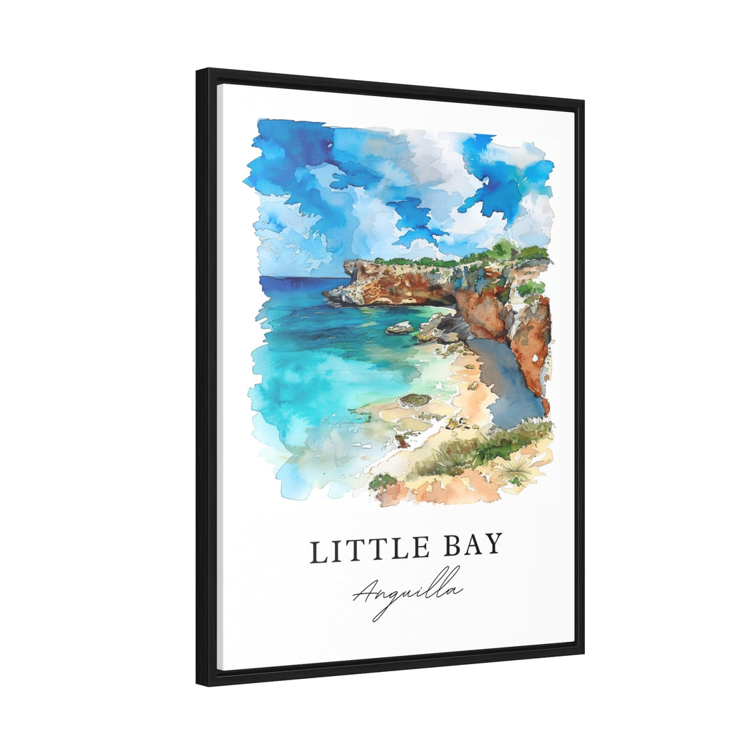 Little Bay Wall Art, Little Bay Anguilla Print, Anguilla Watercolor, Little Bay Gift, Travel Poster, Housewarming Gift