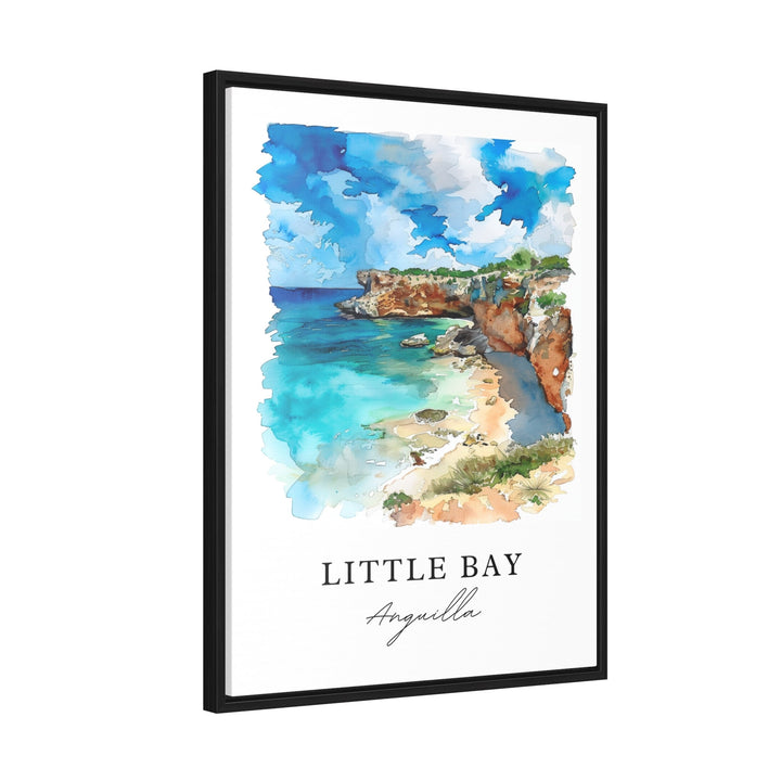 Little Bay Wall Art, Little Bay Anguilla Print, Anguilla Watercolor, Little Bay Gift, Travel Poster, Housewarming Gift