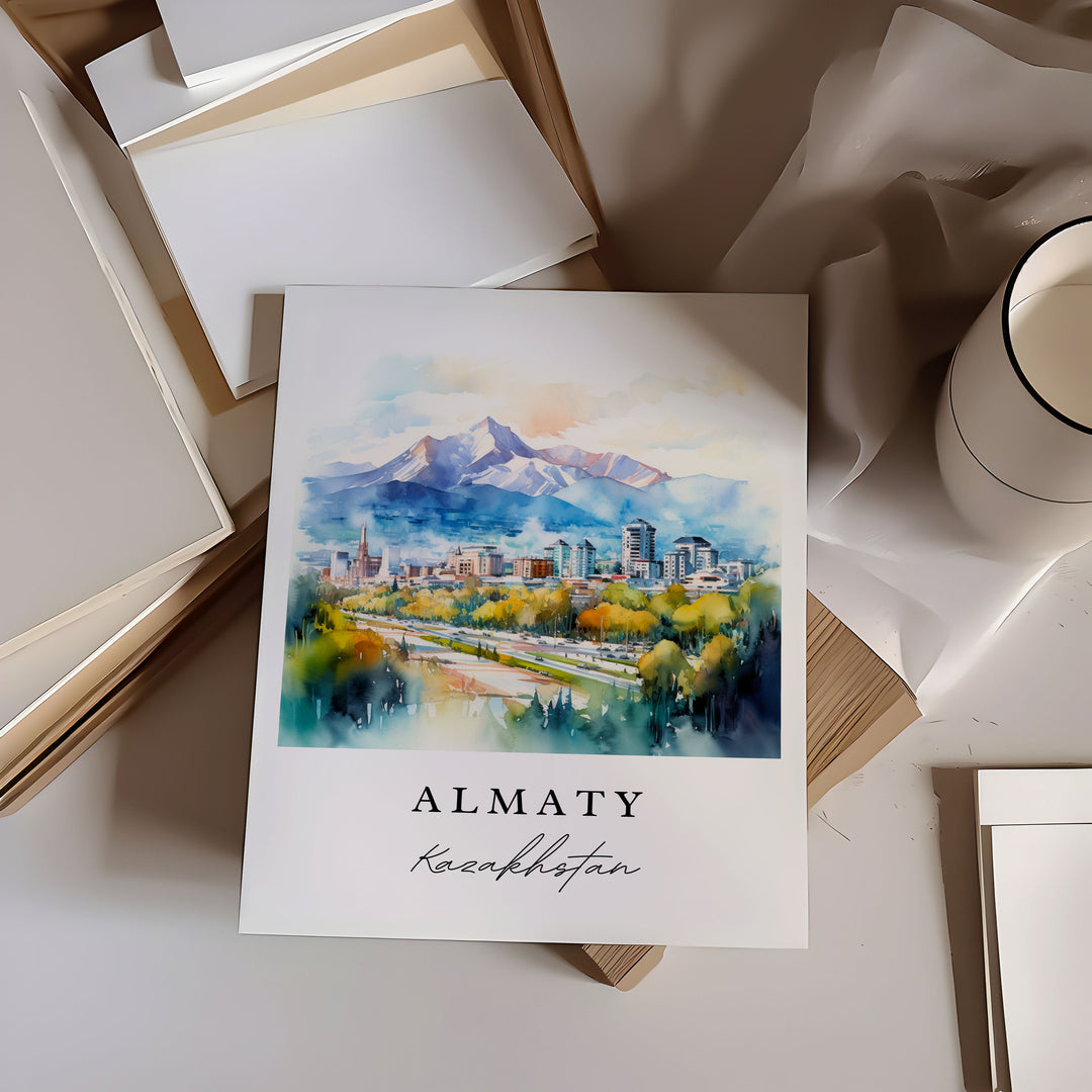 Almaty Wall Art - Kazakhstan Print