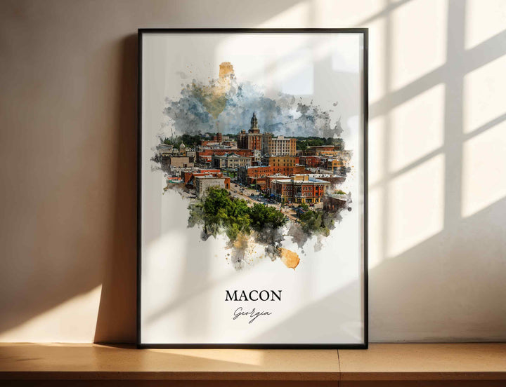 Macon, Georgia – Watercolor Art Print