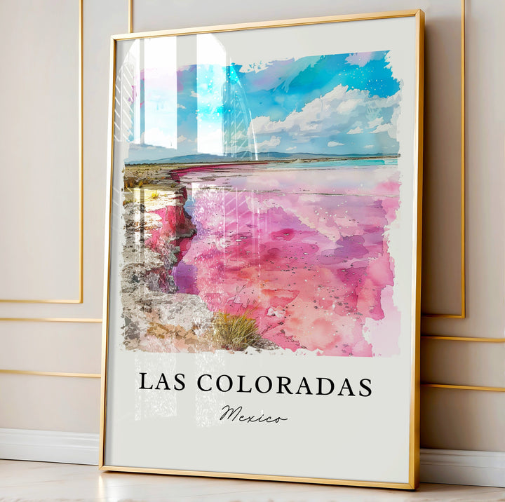 Las Coloradas, Mexico – Watercolor Art Print