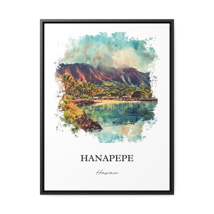 Hanapepe HI Wall Art, Hanapepe Print, Kauai Watercolor Art, Hanapepe Gift, Travel Print, Travel Poster, Housewarming Gift