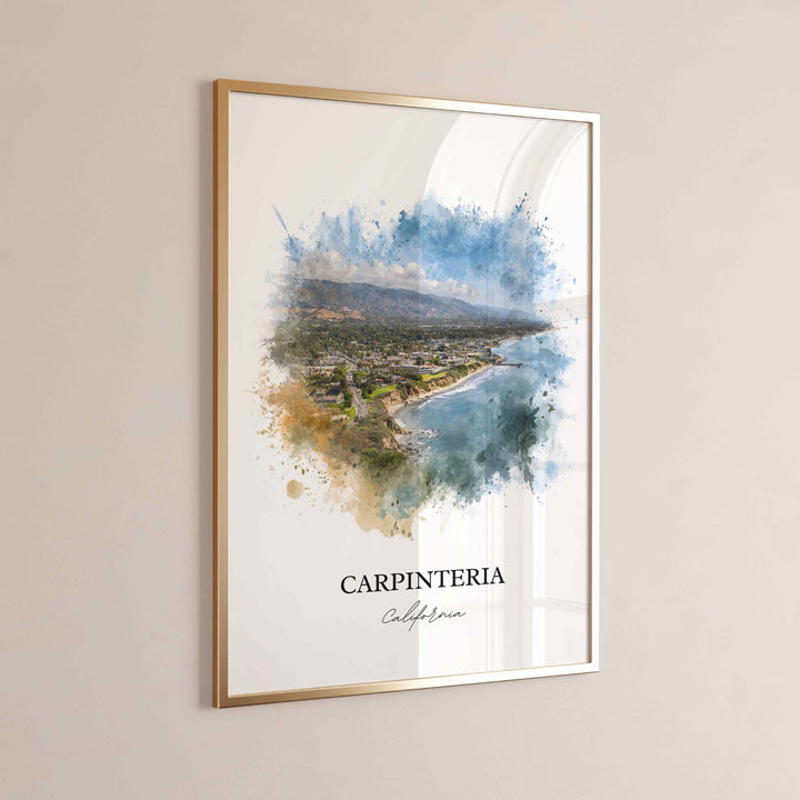 Carpinteria, CA – Watercolor Art Print