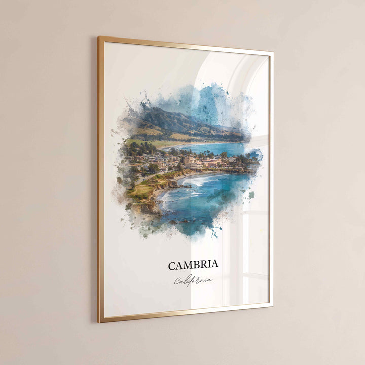 Cambria, California – Watercolor Art Print