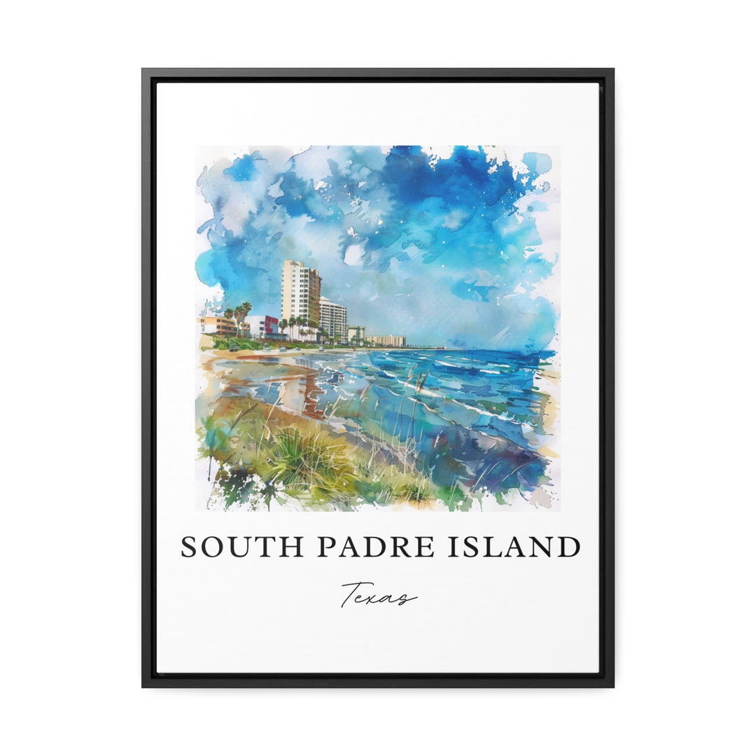 South Padre Island Art, South Padre Island Print, South Padre Island Watercolor, Texas Beach Gift, Travel Print, Travel Poster, Gift