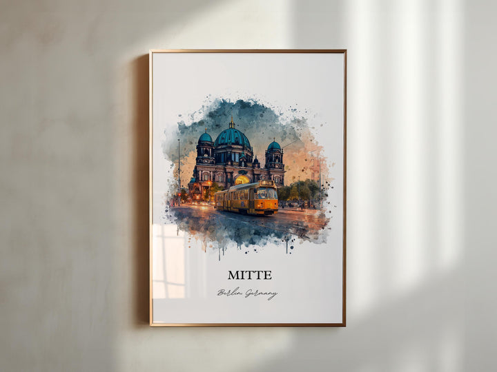 Mitte Berlin, Germany – Watercolor Art Print