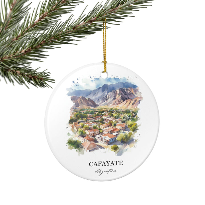 Cafayate Argentina Ornament: Unique Cafayate Souvenir, Cafayate Agrentina Xmas Decor, and Authentic Agrentina Gift