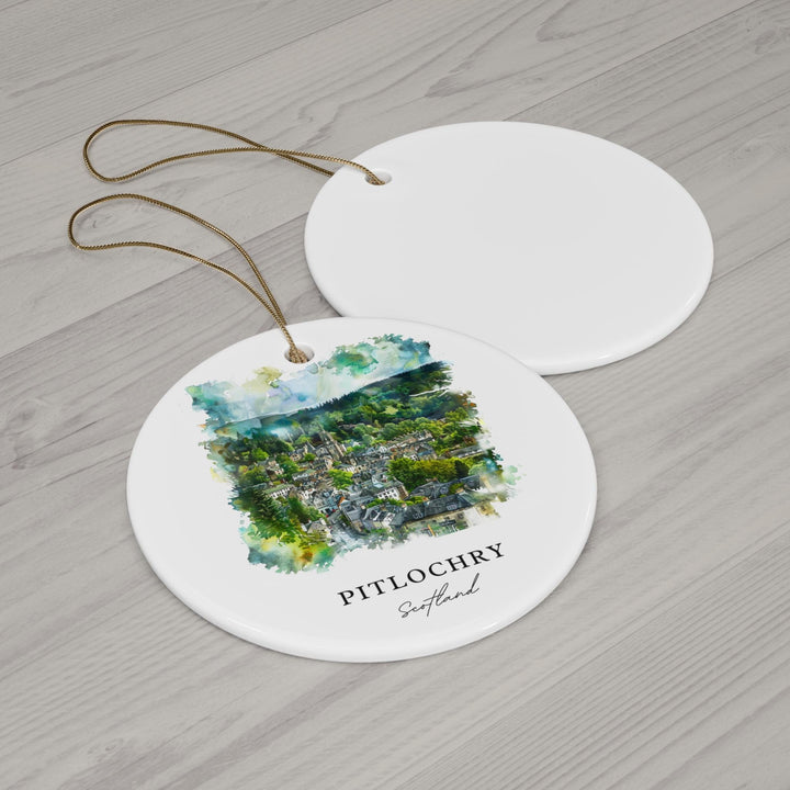 Pitlochry Scotland Ornament: Unique Pitlochry Souvenir, Pitlochry Xmas Decor, and Authentic Pitlochry Christmas Gift