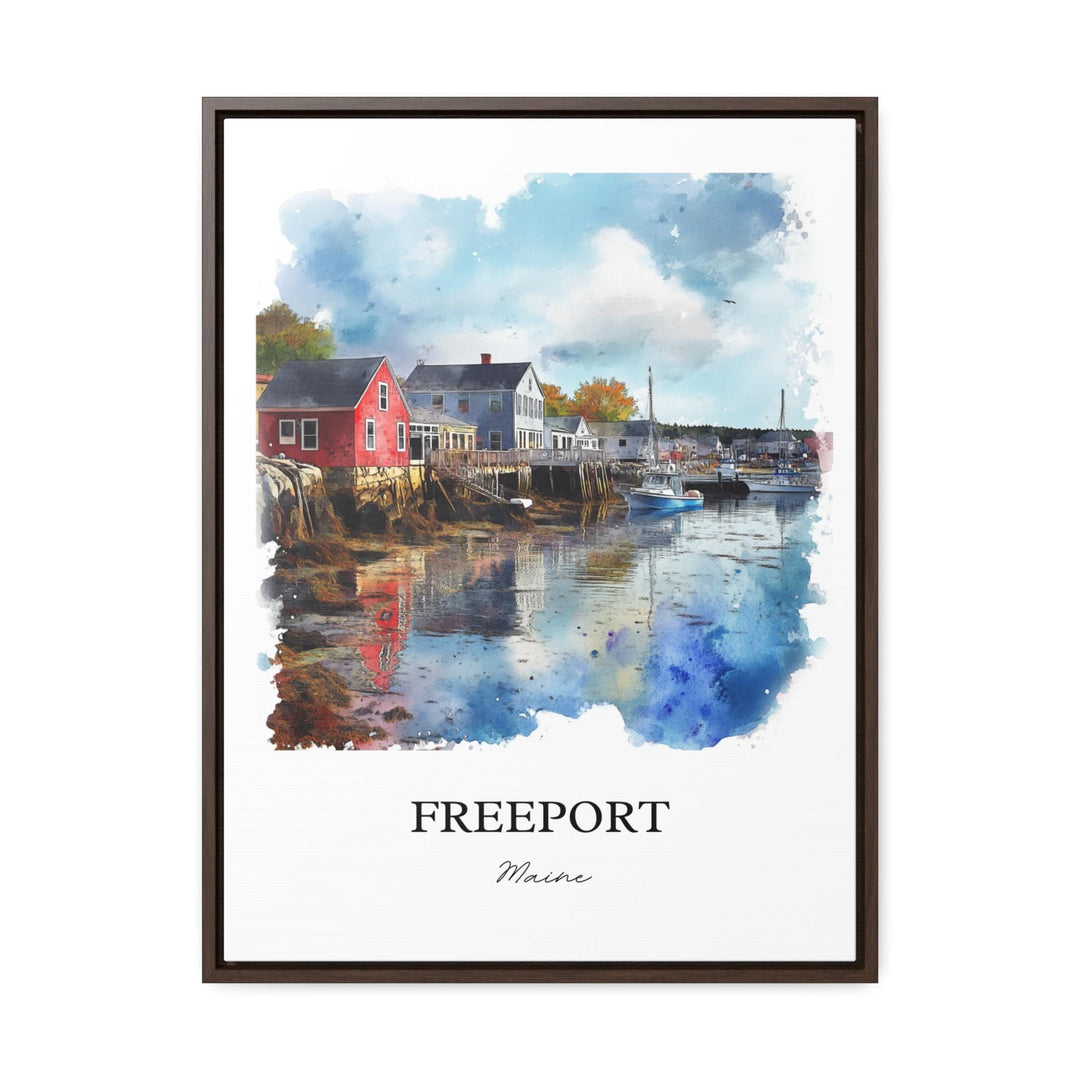 Freeport, Maine, Maine – Watercolor Art Print