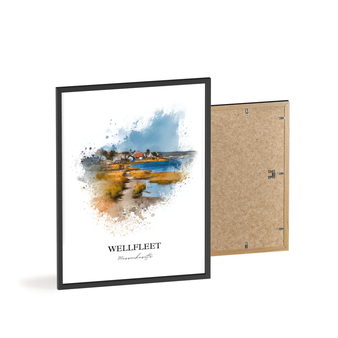 Wellfleet, Massachusetts – Watercolor Art Print