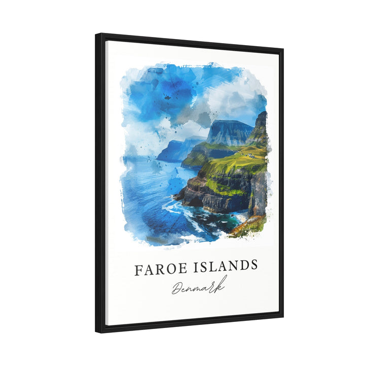 Faroe Islands Wall Art, Denmark Print, Faroe Denmark Wall Art, Denmark Gift, Travel Print, Travel Poster, Travel Gift, Housewarming Gift