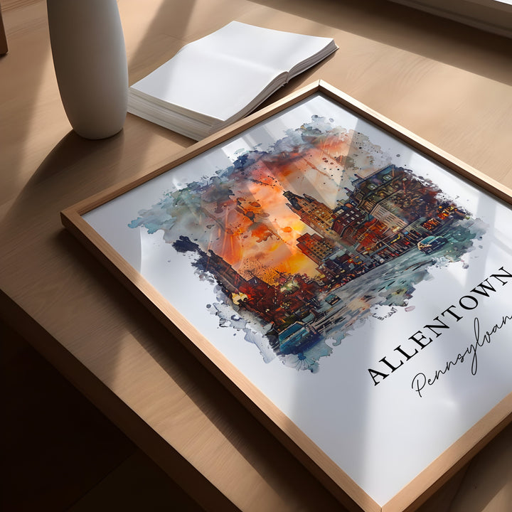 Allentown Wall Art - Pennsylvania Print