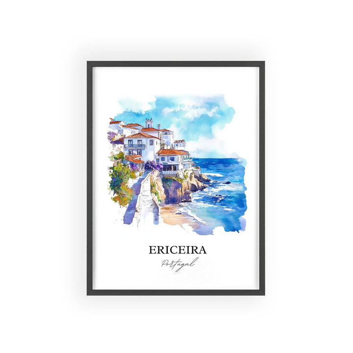 Ericeira, Portugal – Watercolor Art Print