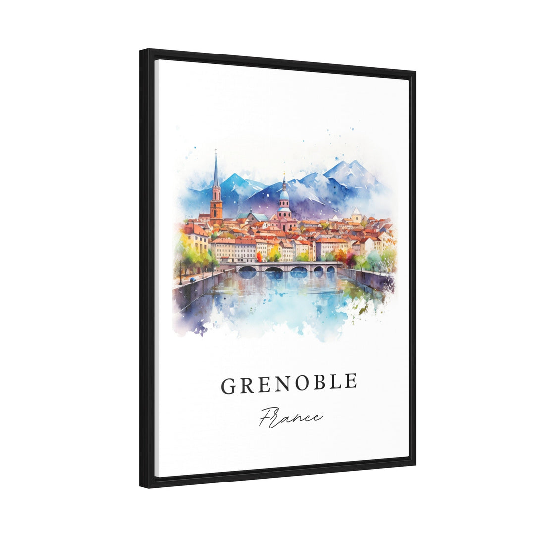 Grenoble France wall art - France, Grenoble poster print, Grenoble FR Wedding gift, Birthday present, Custom Text, Perfect Gift