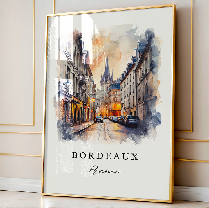 Bordeaux Wall Art - France Print