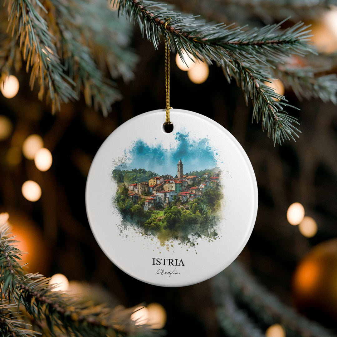 Istria Croatia Ornament: Unique Istria Souvenir, Istria Croatia Xmas Decor, and Authentic Croatia Gift