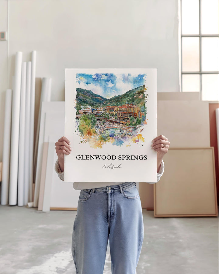 Glenwood Springs Art, White River National Forest Print, Colorado Art, Glenwood Springs Gift, Travel Print, Travel Poster, Housewarming Gift