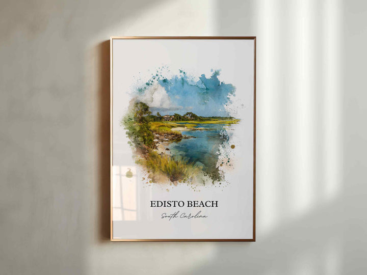 Edisto Beach, South Carolina – Watercolor Art Print
