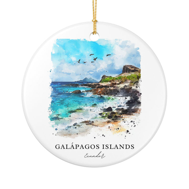 Galápagos Islands Ornament: Unique Galápagos Souvenir, Galápagos Xmas Decor, and Authentic Galápagos Islands Gift