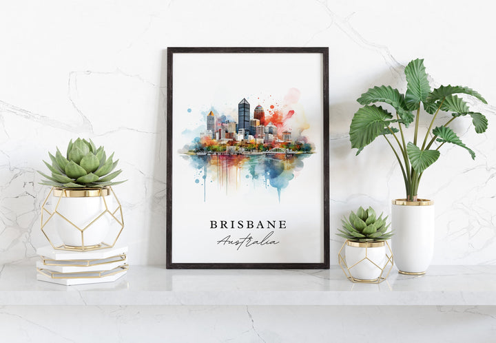 Brisbane Wall Art - Australia Print