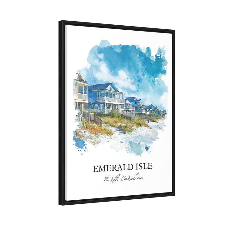 Emerald Isle Art, Bogue Banks Island Print, North Carolina Artwork, Emerald Isle NC Gift, Travel Print, Travel Poster, Housewarming Gift